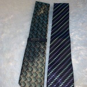 Pack of 2 Ties with Green Hues!